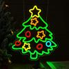 Luces de Navidad Papá Noel Luces de Neón Árbol de Navidad Campanas LED Acrílico Letreros de Luz Personalizados