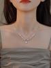 Collar de Perla Aguamarina Diseño Nicho Lujo Ligero Francés de Alta Gama Simple Elegante Combinable Regalo de Cumpleaños para Novia