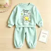 Conjunto de Estrella para Niñas Estilo Primavera y Otoño Dulce Casual Cómodo Dibujos Animados Conjunto de Dos Piezas para Niñas Pequeñas