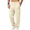 Nuevo Producto Transfronterizo de Amazon 2026: Pantalones Deportivos Casuales Simples de Ajuste Holgado para Hombre con Textura Pesada Estilo Americano para el Día a Día y el Trabajo