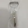 Pelador Antiguo con Mango de Madera, Cuchillo Pelador de Acero Inoxidable, Pelador de Papas y Frutas, Cuchillo Pelador Afilado con Dientes para Frutas y Verduras