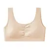 Algodón Puro Absorbente de Sudor Transpirable Anti-Caída Alta Elasticidad Tallas Grandes Ropa Interior Fina Cómoda Sujetador Push-Up Chaleco Antishock Deportivo Para Mujer