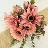 Simulación Transfronteriza de Amazon Flores Falsas Gerbera Decoración para el Hogar Hotel Boda Realista de Alta Gama Al por Mayor