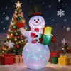 Decoração de jardim e gramado transfronteiriça, boneco de neve inflável com luzes, decorações e adereços de atmosfera festiva brilhantes, modelo inflável de Natal