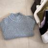 23 otoño e invierno versión coreana de niños y niñas bebé color caramelo moda suéter grueso suéter básico para niños marea suave ceroso