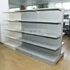 Suministro de Estanterías Metálicas para Supermercados, Tipo Elevado para Tiendas de Conveniencia y Tiendas de Snacks, Exhibidores de Una y Doble Cara, Contenedores Comerciales Personalizables