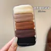Goma Deportiva Elástica Duradera para Coletas Altas Atar Cabello Cuerda para el Cabello Tacto de Alta Calidad Banda de Goma Negra Mujeres