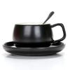 Taza de café de cerámica con platillo, taza de espresso, taza para pareja, venta al por mayor, Dehua, directa de fábrica