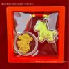Año del Caballo Hilo Rojo Atrae Dinero Caballo de Oro Mini Colgante para Cadena de Teléfono Regalo Promocional Caballo del Zodiaco Pequeños Adornos Venta al por Mayor