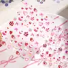 Cyansea Transfronterizo Lindo Pastel Helado Fresa Pegatinas para Uñas Hada Lazo Calcomanías Láser para Uñas