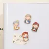 Pegatinas Lindas de Niña para Refrigerador Pegatinas Creativas de Dibujos Animados para Pared Manualidades de Resina Pegatinas para Interruptores Accesorios de Pared para Sala de Estar Dormitorio
