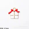 Colgante de Aleación Esmaltada Navideño Colgante de Gota Papá Noel Muñeco de Nieve Reno Colgante de Dibujos Animados Accesorios para Joyería DIY Pulsera Al Por Mayor