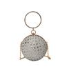 Bolsa de Festa Corrente da Moda 2023 Nova Bolsa de Mão Bola Dourada High-end Brilhante Diamante Moda Esférica Ombro Transversal