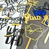 Estilo transfronterizo ins tarjeta acrílica para el Día del Padre papá Día del Padre decoración acrílica para pastel DAD inserto para pastel