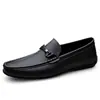 Zapatos de Hombre Transfronterizos, Zapatos de Primavera sin Cordones, Zapatos de Conducir sin Cordones, Mocasines Planos de Primavera, Zapatos Pequeños de Cuero, Zapatos Casuales de Talla Grande