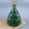 Venda Quente Transfronteiriça Velas de Árvore de Natal de Cerâmica Vela Aromática para Ambiente Luz de Vela Decoração Criativa para Atmosfera de Natal
