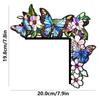 MZ886-900 adesivo de porta de madeira transfronteiriço adesivo de canto flor beija-flor padrão de desenho animado adesivo de porta decorativo autoadesivo
