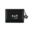 Floral Pequeno ~ Moda Simples Estilo Mori Grande Capacidade Carteira Feminina Dobrável em Três Bolsa de Cartão Dobrável Carteira de Tecido BOLSA