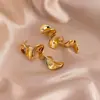 Pendientes Irregulares de Aguja de Plata Europeos y Americanos, Pendientes Metálicos Vintage, Pendientes Geométricos Vintage de Gama Alta al por Mayor