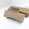 Pinza para el Cabello Mate Transfronteriza Tamaño Mediano Pinza Cuadrada Plana Sólida Pinza de Garra Cuadrada para la Parte Posterior de la Cabeza Pinza de Tiburón para Mujer Venta al por Mayor