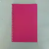 Caderno Espiral Simples de Cor Sólida A5 Capa Mole Bloco de Notas Multi-Colorido Caderno Planejador Estudantil Personalizável com Logo