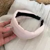 Diadema coreana de verano de color liso con ala ancha para lavarse la cara, copete alto, uso diario, te hace ver más joven, cubre las canas, accesorio para el cabello