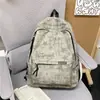 Mochila Transfronteiriça para Alunos do Ensino Médio, Mochila Estampada de Grande Capacidade, Mochila da Moda para Alunos do Ensino Fundamental e Universitário, Novo Modelo 2026