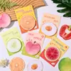 Notas Adhesivas de Frutas de Dibujos Animados Estilo Ins Etiquetas de Notas para Estudiantes Pegatinas Memo de Mensajes Marcador de Oficina Pegatinas Reutilizables