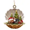 Pendente para Carro de Cão Dormindo em Acrílico para Árvore de Natal Decoração de Casa Novo Produto Transfronteiriço