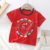 Camiseta de Algodão Puro de Manga Curta para Bebês Meninos Verão Nova 2025 Desenho Animado Meninas Manga Curta Estilo Coreano Top Único Roupa Infantil
