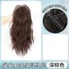 Peluca cascada rollo media cola de caballo alta simulación cabello humano cabello claro rizado gran agarre clip cola de caballo peluca femenina fábrica al por mayor