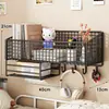 Estante de Pared para Dormitorio Litera de Estudiante Artefacto de Almacenamiento en Pared sin Taladro Cesta de Pared Montada en la Pared junto a la Cama del Dormitorio
