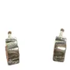 Pendientes Geométricos de Estilo Casual para Mujer Diseño Original Galvanizado Ecológico Aguja de Plata S925 Tienda Compra al por Mayor Accesorios