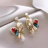 Brincos de Borla Gota d'Água Agulha de Prata, Brincos de Temperamento Nicho Estilo Étnico, Brincos Versáteis Elegantes de Luxo Leve