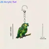 Chaveiro Acrílico Plano 2D Transfronteiriço É um Presente para Aqueles que Amam Arte, Amantes, Parentes e Amigos