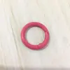 Hebilla de resorte de color, anillo de resorte de aleación de pintura de círculo abierto de metal, cadena para teléfono móvil, cadena para bolso, accesorios hechos a mano