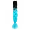 Trenzas Grandes de Fibra Sintética de Comercio Exterior, Trenzas de Colores, Peluca, Cabello para Trenzas Jumbo, Rastas Africanas, Cabello para Crochet