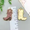 Vaquero Occidental Cabeza de Toro Pistola Botas Sombrero Bufanda Aleación con Goteo de Aceite Accesorios de Joyería DIY Pulsera Collar Colgante