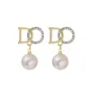 Pendientes de Perla Estilo Coreano Aguja de Plata S925 Diseño de Nicho Pendientes de Alta Gama Moda Exquisita Pendientes Versátiles Venta al por Mayor