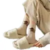 Calcetines de rayas para otoño e invierno, calcetines de estilo coreano hasta la pantorrilla, calcetines de rayas versátiles y adelgazantes, calcetines de color block de moda combinados con zapatos Birkenstock