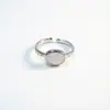 Anillo de Banda Lisa Cepillada para Mujer Huevo de Paloma Nicho Lujo Ligero Sensación de Alta Gama Anillo para Dedo Índice Banda de Moda