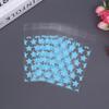 Bolsa OPP autoadhesiva para tarjetas pequeñas, gatito, círculo blanco, estrellas blancas, fuera del empaque de tarjeta, galletas, regalo, empaque universal transparente de puntos