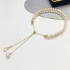 Tendencia y Popular en Douyin, Kuaishou y Pinduoduo: Pulsera de Perlas de Agua Dulce Estrellada de Cola de Pez de Moda con Perlas Blancas
