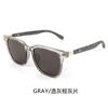 Gafas de sol polarizadas para hombre con patas de madera, gafas de sol anti-ultravioleta de alta gama para mujer, gafas de tendencia de moda, gafas planas