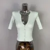Cardigan de Tricô de Botão Único Estilo Puro Desejo Sexy Slim-Fit Versátil Moda Estilo Coreano de Dongdaemun, Coreia do Sul