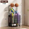 Cesta de Almacenamiento para Esterillas de Yoga, Estante de Almacenamiento para Equipos Deportivos y de Fitness en Casa, Estante de Almacenamiento Doméstico para Rellenar Espacios para Bádminton y Baloncesto