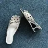 Mules Cuadrados Versátiles con Lazo para Uso en Exteriores, Sandalias Slip-On de Lunares de Tacón Alto para Mujer, Nuevo Modelo 2026 con Tacón Único