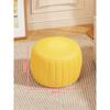Banquito pequeño para el hogar, banquito bajo redondo para sentarse, taburete simple para cambiarse los zapatos, sofá para sala de estar, mesa de centro, banco cuadrado, calabaza, madera maciza, taburete de cuero