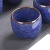 Xícara Rachada de Gelo Ovo Xiaolong Conjunto de Chá Cerâmico Colorido Xícara de Areia Roxa Esmalte Rachado de Gelo Xícara de Água Conjunto de Xícaras de Chá Kung Fu para Cerveja