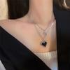 Collar Luna Estrella Azul luz lujo nicho luna cadena clavícula femenina alto sentido cadena suéter 2023 nuevos accesorios de moda